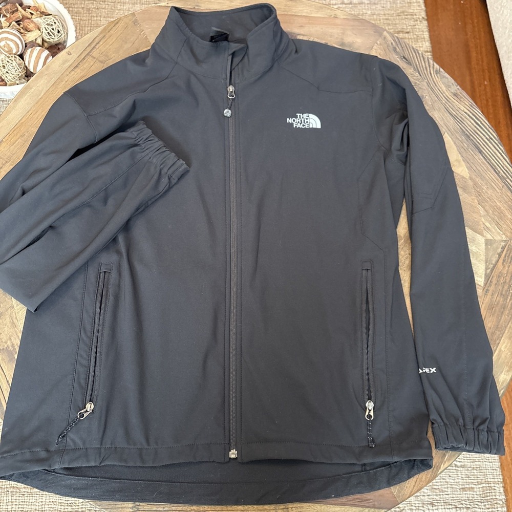THE NORTH FACE BLACK SOFTSHELL APEX JACKET MEN'S SIZE XL FULL ZIP